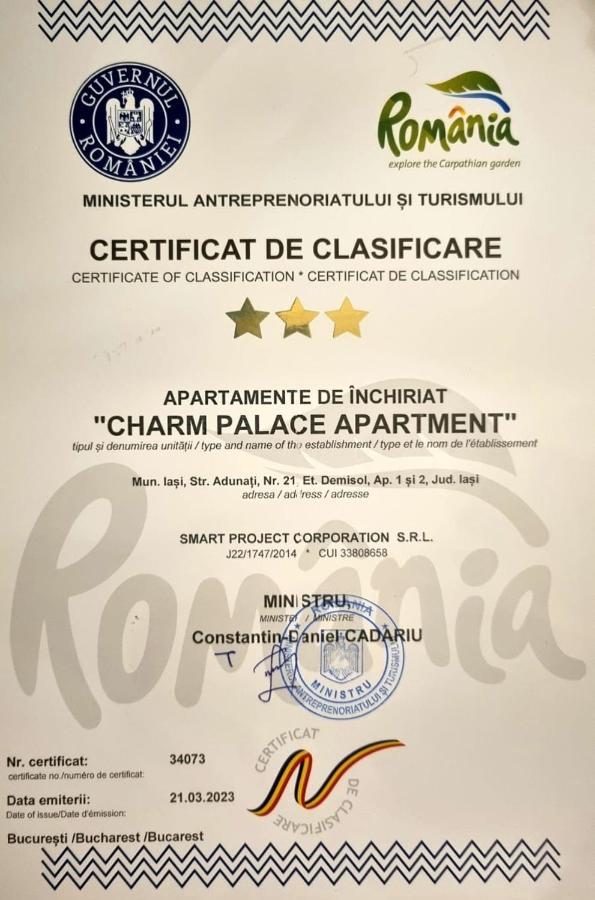 Charm 2 Palas Apartment Jassy Zewnętrze zdjęcie